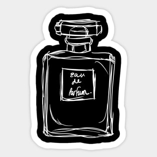 Classic Perfume Bottle Illustration Sticker